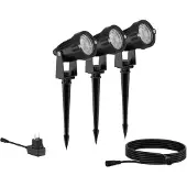 Philips Spot LED d'extérieur Philips Caper IP44 3x 1,5 W 180 lm 2700 K 24 V noir