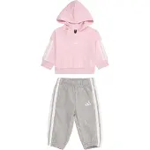 Adidas Survêtement 'Essentials' gris chiné / rose