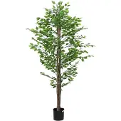 vidaXL Plante artificielle ficus 1260 feuilles 200 cm vert