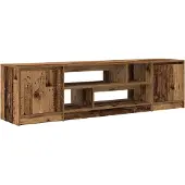 vidaXL Meuble TV vieux bois 188,5x41x50 cm bois d'ingénierie