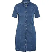 Noisy May Robe en jean ajustée Femme Medium Blue Denim