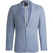 BOSS Veste slim en tissu à micro motif
