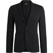 BOSS Veste de costume Slim en seersucker stretch