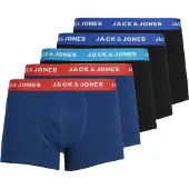 Jack & Jones Boxers 'Lee' bleu / rouge foncé / noir / blanc