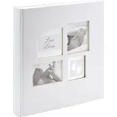 Walther design Little Foot 60 Pages Baby Photo Album 28x30.5 Cm Blanc