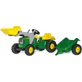 Rolly Toys rollyToys John Deere avec chargeur frontal et remorque