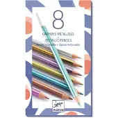Djeco 8 crayons metalliques