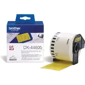 Brother DK-44605 - (62 mm) - Noir sur jaune - Étiquette