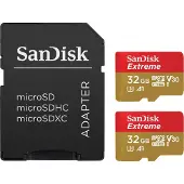 SanDisk Carte microSDHC Extreme 32 Go avec adaptateur SD