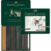 Faber-Castell Pitt Charcoal Coffret de fusains - 24 pièces