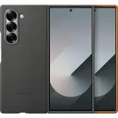 Samsung Galaxy Z Fold 6 Back Cover Similicuir Gris