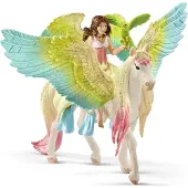 Schleich 70566 Bayala 70566 Surah mit Glitzer-Pegasus Spielfigur