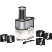 Rommelsbacher Coupe-légumes en spirale 100 W, bac collecteur 2,5 l, 5 lames interchangeables noir-ed EGS 80 GNUDEL