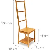 Relaxdays Chaise d'habillage