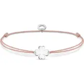 Thomas Sabo Bracelet trèfle, (20 cm, Argent 925, Nylon)