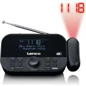 Lenco DAB+, radio-réveil FM avec projection -