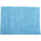 MSV Chenille Bath Mat Bleu