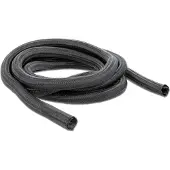 DeLOCK Gaine tressée auto-bloquante 10 m x 16 mm noir -