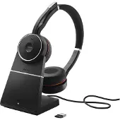 Jabra Evolve 75 SE UC Casque Stéréo de Bureau + Station de Charge
