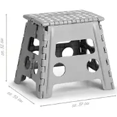 Zeller Present Tabouret pliant (37 x 28 x 32 cm)