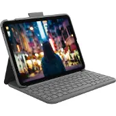 Logitech Slim Folio - QWERTY, US International, 1,8 cm, 1 mm, Apple, iPad (10th gen) Model : A2696, Gris | 920-011413