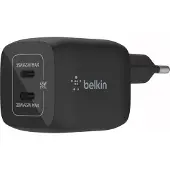 Belkin Chargeur secteur 2xUSB-C 45W PD 3.0, PPS, noir WCH011vfBK