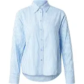 ONLY Chemisier 'ONLBerit' bleu clair / blanc