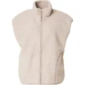 Pieces Gilet 'PCSADIA' beige