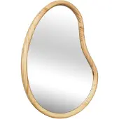 Sweeek Miroir organique naturel en bois de sapin 95cm
