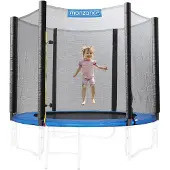 Monzana Trampoline - Filet de sécurité Ø430cm Résistant aux UV et aux intempéries - Noir