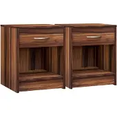 Deuba 2x Table de chevet Merano 40x50x35cm