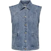 ONLY Gilet Kennedy Denim Femmes