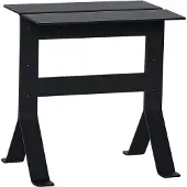 Hubsch Table d'appoint pliante noire