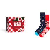 Happy socks Chaussettes 'Wine' bleu nuit / azur / rouge / blanc