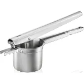 GEFU 89440 Presse à pommes de terre, à jus et à spätzle, Râpe, Argent