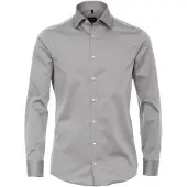 Venti Homme Venti Modern Fit Chemise argent, Faux uni