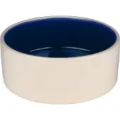 Trixie Ecuelle Céramique - 1 L/Ø 18 Cm, Crème/Bleu