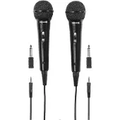 Thomson Microphone dynamique M135D, karaoké, pack de 2