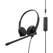 Dell WH1022 Avec fil Arceau Appels/Musique Noir