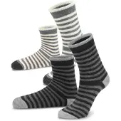 Normani Chaussettes gris / blanc