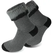 Polar Husky Chaussettes 'Extrem Hot' gris / noir