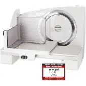 Emerio Trancheuse multifonction MS-125001 – 110W – Épaisseur de coupe réglable de 0 à 15 mm – Lame en acier inoxydable – Trancheuse universelle
