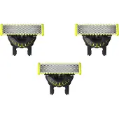 Philips Accessoire rasage Lames de rechange pour tondeuse lot de 3 OneBlade 360 QP430/50
