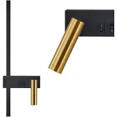 Toolight Applique Murale App1439-w Right Black Gold