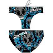 Turbo Supermad Swimming Brief Bleu,Noir 5XL Homme