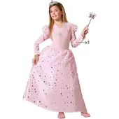 Atosa Fairy Godmother Girl Costume Rose 7-9 Years Enfants