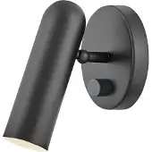 HINKLEY Applique murale LED Dax noire 8 W, blanc chaud, 320 lm, métal, dimensions : 17,1 x 12,1 x 12,1 cm, IP20,