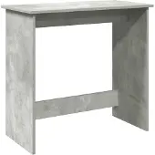 vidaXL Bureau gris béton 80x40x75 cm Bois composite