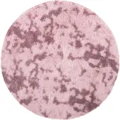 vidaXL Tapis Shaggy à poils longs NAVARRA rose poudré 100x100 cm