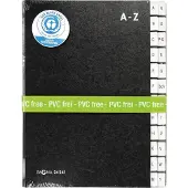 Pagna Trieur , pour format A4, alphabétique, 24 compartiments, Carton Manila, noir